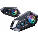  Aku. LED RGB Y12 pro bluetooth motoristični radijski interkom | Shoptok.si