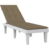 vidaXL Blazina za ležalnik melanž taupe (75+105)x50x3 cm blago | Shoptok.si