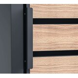  Westman - Spremište za 5 kanti za smeće Lacina | 5x240L | Izgled antracit/drvo | 80x332x116 cm - BRANDED IN GERMANY | shoptok.hr