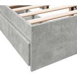  Posteljni okvir s predali betonsko siv 135x190cm inženirski les | Shoptok.si
