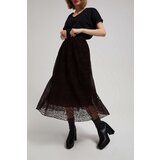 Marisse Chestnut Flared Midi Skirt | ePonuda.com