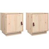  Noćni ormarići 2 kom 40 x 34 x 45 cm od masivne borovine | shoptok.hr