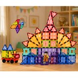 Magnetic Construction Blocks 3D Panels Creative STEM Colorful 85 pcs. | shoptok.hr