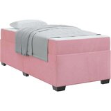 Posteljni okvir z vzmetnico z vzmetnico Roza 90 x 190 cm Žamet | Shoptok.si