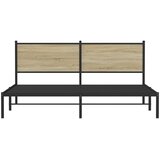  Metalni okvir kreveta bez madraca boja hrasta sonome 183x213 cm | Eponuda.ba