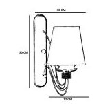 Opviq zidna lampa berfin 7758 1AP | ePonuda.com