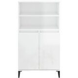  Visoka komoda sjajna bijela 60x36x110 cm od konstruiranog drva | Eponuda.ba