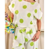 Resti Green and white women's pea set | Shoptok.si