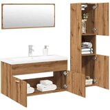  4-dijelni set kupaonskog namještaja käsityöläinen tammi | shoptok.hr