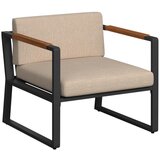 Ambia Garden LOUNGE GARNITURA akacija masivno jeklo | Shoptok.si