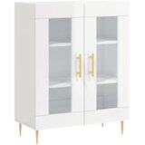  Komoda sjajna bijela 69,5x34x90 cm od konstruiranog drva | shoptok.hr