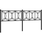 The Living Store kovinsko posteljno vzglavje črno 200 cm - vzglavje, (21418396) | Shoptok.si