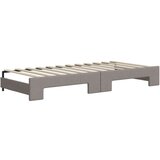  Izvlečna dnevna postelja z vzmetnicami taupe 100x200 cm blago, (20929888) | Shoptok.si