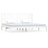 Furnova Posteljni okvir brez vzmetnice bel 180x200 cm trdna borovina, (21938701) | Shoptok.si