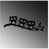 WALLXPERT metalna zidna kuka crna boja confused owls | ePonuda.com