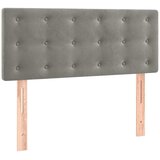 box spring s madracem LED svjetlosivi 100x200 cm baršun | shoptok.hr