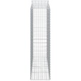  Lučne gabionske košare 4 kom 200x50x180/200cm pocinčano željezo | shoptok.hr