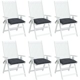  Jastuci za stolice 6 kom antracit 50x50x7 cm od tkanine Oxford | shoptok.hr