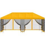 Paviljon s bočnim stranama 6 x 3 m Žuta Poliester i čelik 190 | shoptok.hr