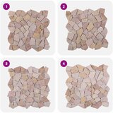 Mozaik pločice Crvena 30 x 30 cm Mramor | shoptok.hr