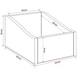 Kutija za LP ploče 2 kom. Betonska siva 23 x 33 x 16 cm - Betonska siva 2 23 x 33 x 16 cm | shoptok.hr