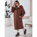 DStreet Kurtka zimowa damska LIKEMIRA pikowana brązowa | Shoptok.si