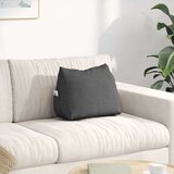 Jastuk za leđa Tamno siva 45 x 20 x 35 cm tkanina | shoptok.hr