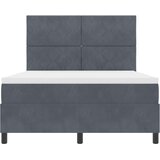  Krevet s opruga kutije Tamno siva 160 x 200 cm Baršun | shoptok.hr