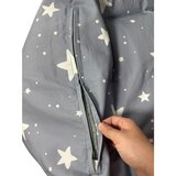 Ginger Home Детски Пуф Кресло Little Stars, 100% Памук, Сив Барбарон Със Звезди, 55x44x55 см | shoptok.hr