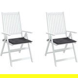 vidaXL jastuci za vrtne stolice 2 kom antracit 40x40x3 cm od tkanine | shoptok.hr