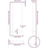 vidaXL Noge kavne mizice črna 2 kosa 40x(100-101) cm jeklo | Shoptok.si