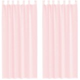Voile zavjese s petljama 2 kom svijetlo ružičaste 140x245 cm | shoptok.hr