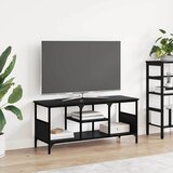 TV ormar Crni hrast 100 x 35 x 45 cm Obrađeno drvo i čelik | shoptok.hr