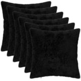  Presvlaka za jastuk 6 kom. HEERLEN Crna 30 x 30 cm | shoptok.hr