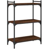  Regal za knjige s 3 razine smeđa boja hrasta 60x30x86 cm drveni | shoptok.hr