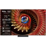 Tcl QD-Mini LED TV 75C81K Ozvočeno z Bang & Olufsen - - 74.8 - črna - 1658 / 986 / 368 mm s stojalom - 28,4 kg (brez stojala) - 24 - D - Avtera | Shoptok.si