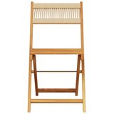  3-dijelni bistro set od polipropilen i masivnog drva bež | shoptok.hr