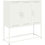 vidaXL Visoka omara bela 100,5x39x107 cm jeklo | Shoptok.si