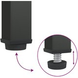  Komoda crna 105 x 35 x 70 cm od stakla i čelika | shoptok.hr