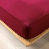 Douceur d intérieur Crvena plahta s gumom od organskog pamuka 140x190 cm Biolina – Cijene