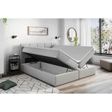 Livetastic POSTELJA Z VZMETNICO 160 cm x 200 cm , les, tekstil, leseni material svetlo siva | Shoptok.si