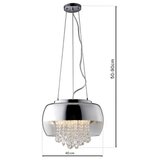  Kristalni luster na sajli LUNA 1xE14/40W/230V | Eponuda.com