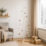  Metalna božićna jelka KUOPIO 210 cm Čelik Bijela Cene