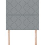 vidaXL LED uzglavlje dizajn dijamantnih blokova svjetlosivo 90 cm tkanina, uzglavlje dizajn dijamantnih blokova svjetlosivo 180 cm tkanina | shoptok.hr