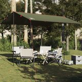 vidaXL Ponjava za kampiranje olivno zelena 366x306 cm vodoodporna | Shoptok.si