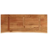 Stolna ploča 110x40x3,8 cm pravokutna od bagrema s živim rubom | shoptok.hr