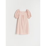 Reserved - Haljina puf rukava - pastelnoružičasto | shoptok.hr