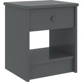 vidaXL noćni ormarić tamnosivi 35 x 30 x 40 cm od masivne borovine Cijene