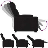 vidaXL Naslonjač na podizanje od tkanine crni | shoptok.hr