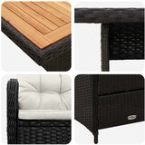 set za objedovanje s jastukom 5 pcs Crna i krem-bijela | shoptok.hr